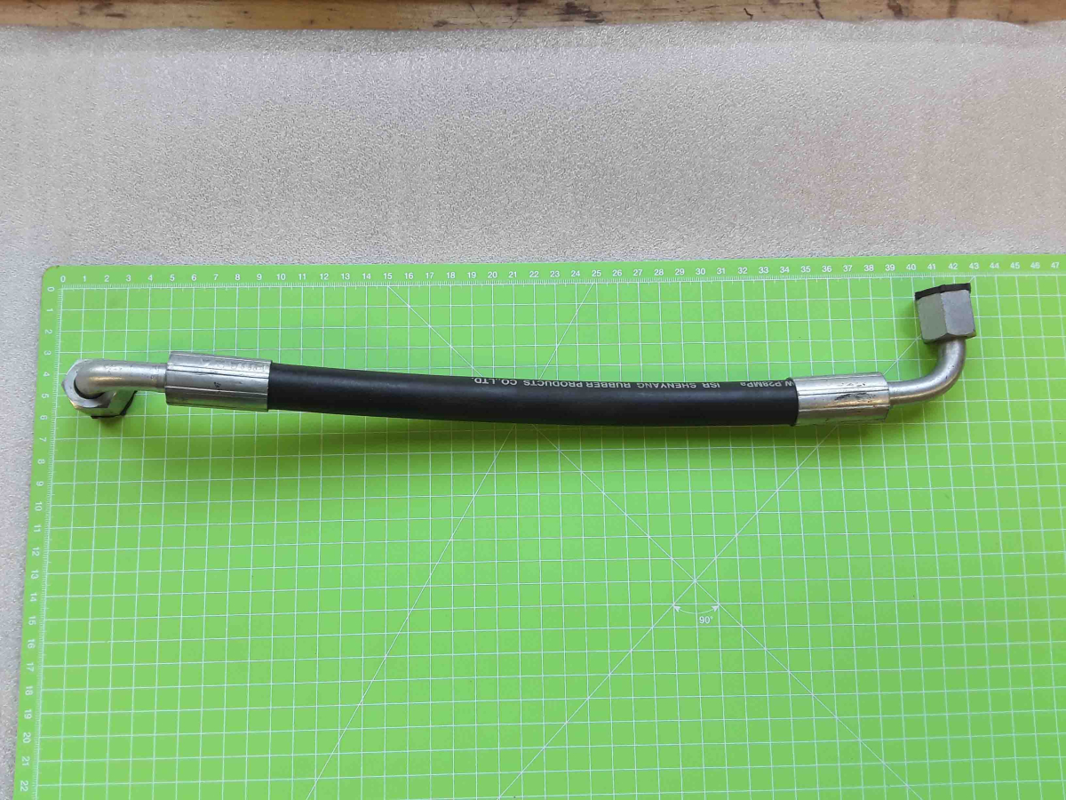 Zipper Maschinen Ersatzteil passend zu ZI-HS8 Hydraulikschlauch (390mm)