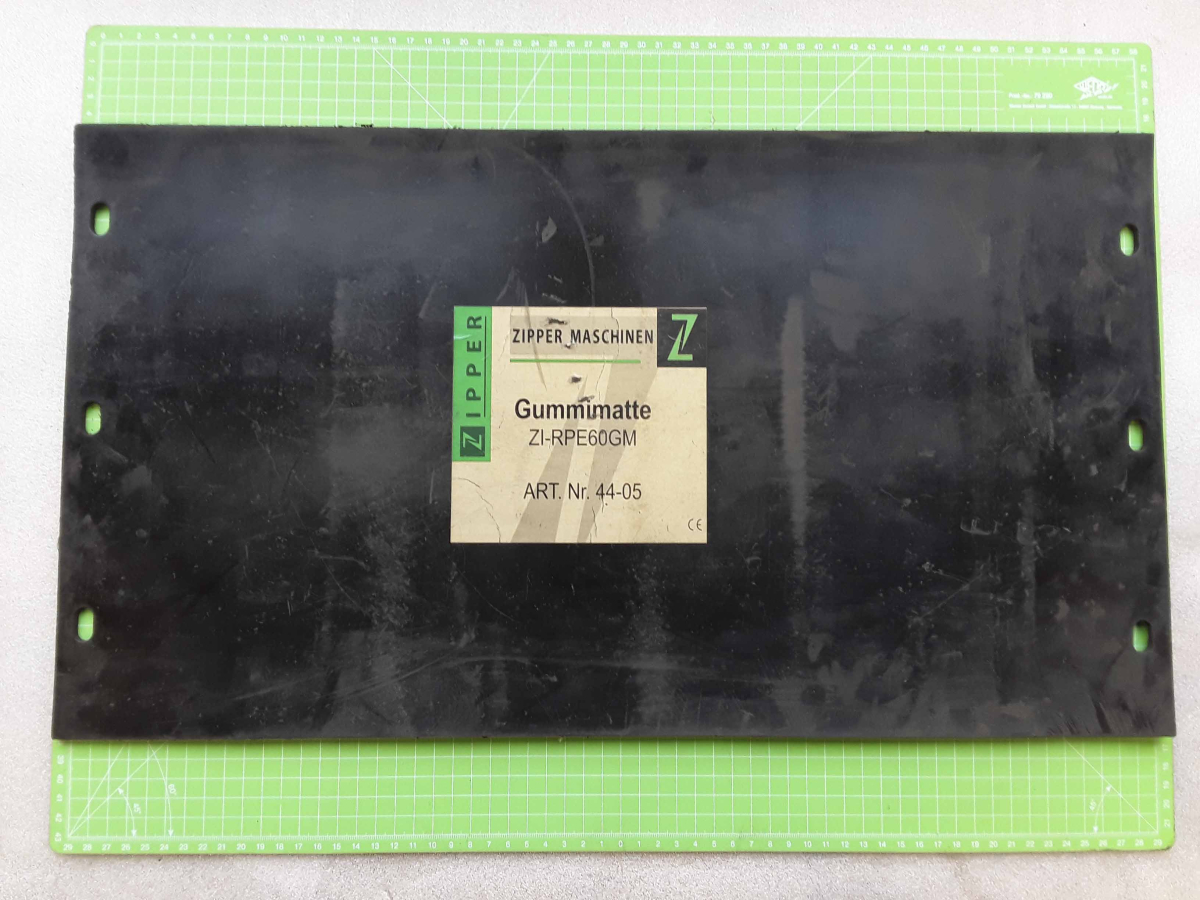 Zipper Maschinen Ersatzteil passend zu ZI-RPE60 Gummimatte schwarz