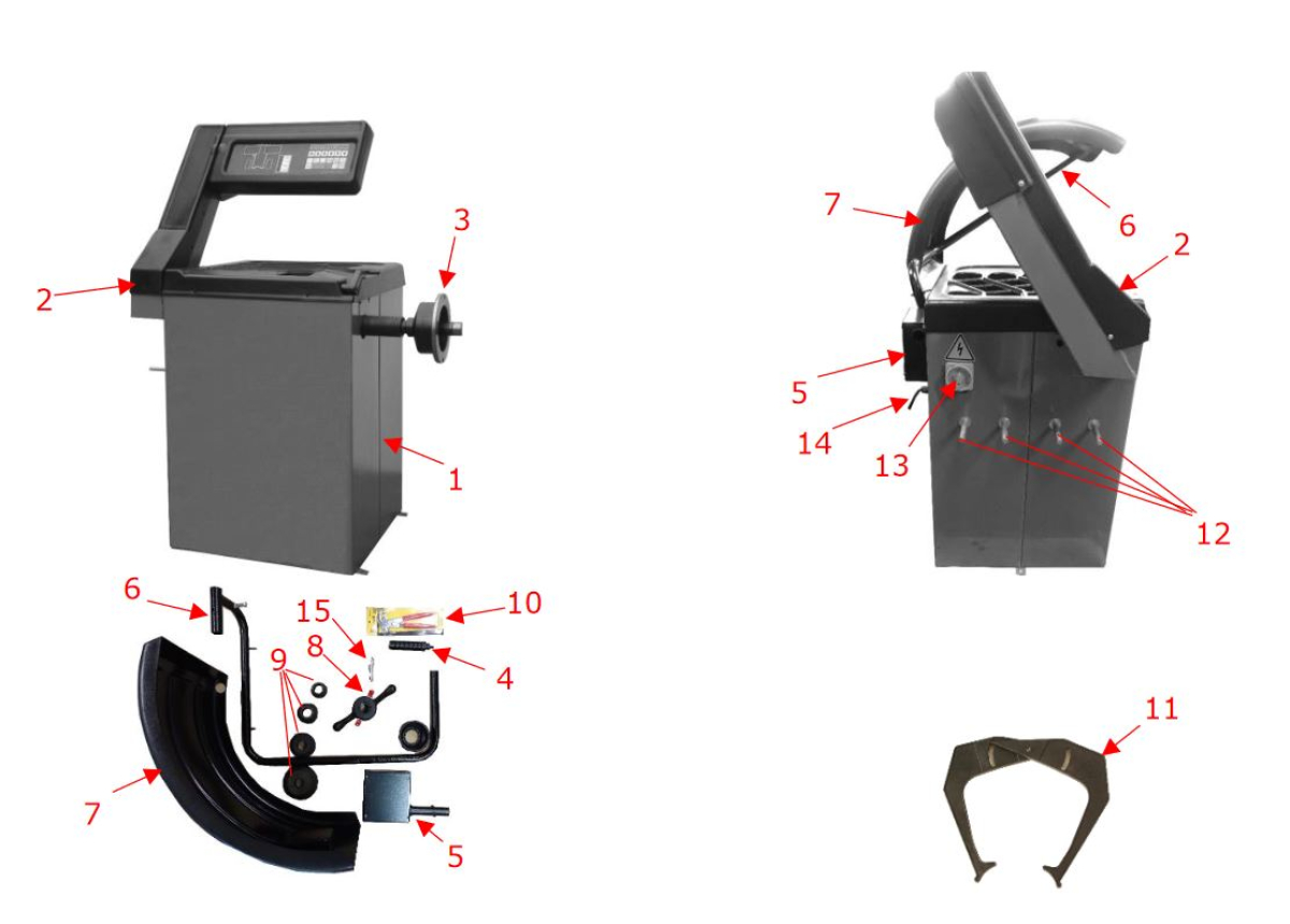 Zipper Maschinen ZI RWM 99 Reifenwuchtmaschine